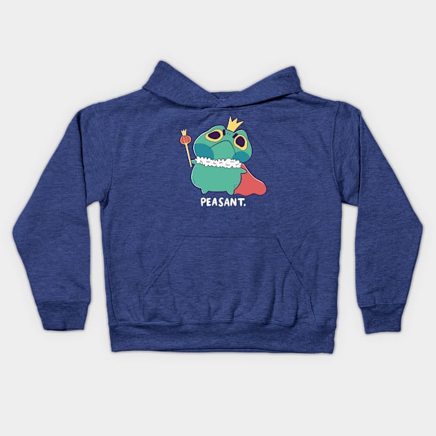 Angry Frog King Kids Hoodie by TaylorRoss1